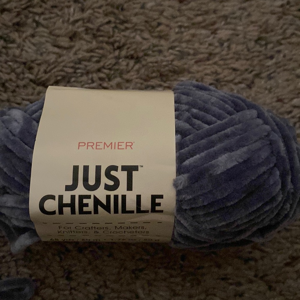 Blue yarn